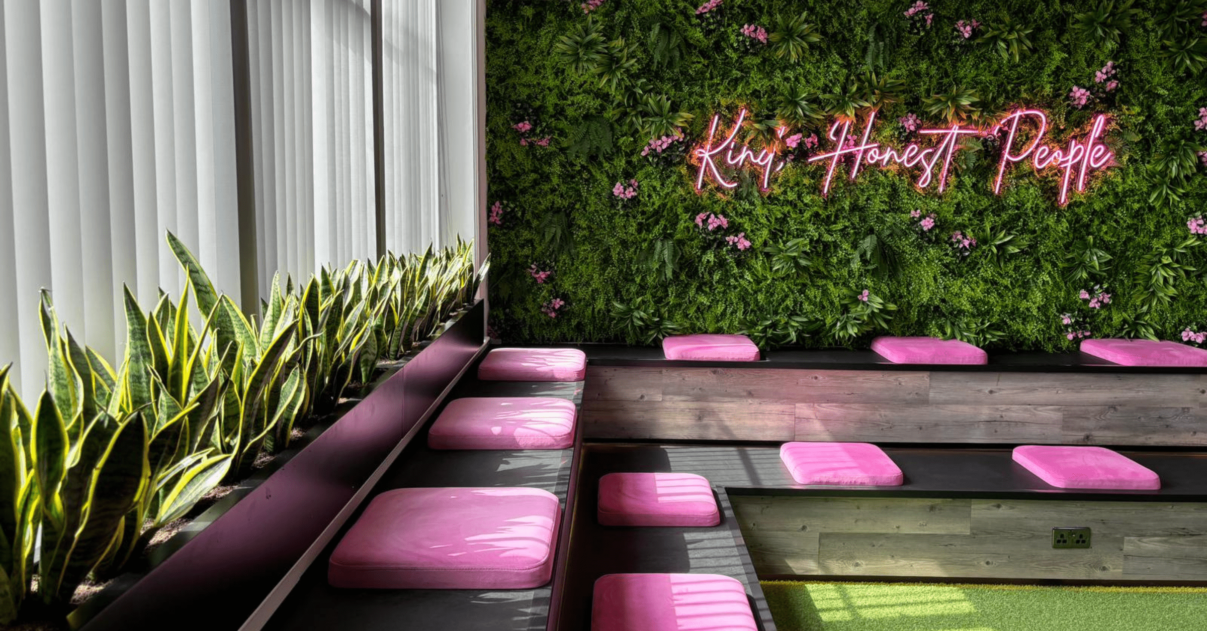 artificial-green-wall-with-signage-sansevieria-mass-planted-window-troughs